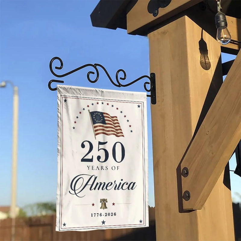 America 250th Anniversary Garden Flag | Patriotic USA 250 Years Semiquincentennial 1776-2026 | Double Sided Weather-Resistant Polyester | Commemorative July 4th Yard Decor Gift