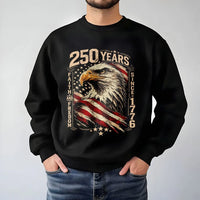 250 Years of Freedom Hoodie | Vintage Eagle & American Flag Graphic | Premium Cotton Blend | Unisex USA Patriot Gift for 2026