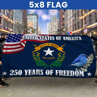 Nevada State Flag 250 Years of Freedom | Battle Born Commemorative Design | UV-Resistant Polyester | Patriotic Home Decor Gift