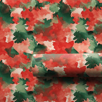 Abstract Christmas Gift Wrap, Red and Green Watercolor Wrapping Paper, Modern Painterly Holiday Paper, Festive Present Wrap for Winter Presents