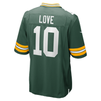 Green Bay Packers Jordan Love Green Player Game Jersey