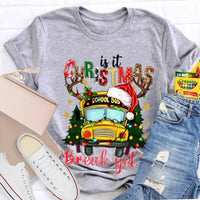 Humorous Bus Driver Holiday T-Shirt, School Bus Christmas Break Shirt, Christmas Vacation Graphic Tee, Bus Driver Appreciation Present