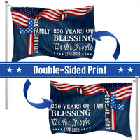 We The People American Flag | 250 Years Blessing 1776-2026 | Weather-Resistant Polyester | Patriotic Home & Garden Décor