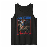 250 Years of America Tank Top | Faith Family Freedom Patriotic Eagle and Horse Art | Soft Breathable Stretch Fabric | Gift for Americana Enthusiasts