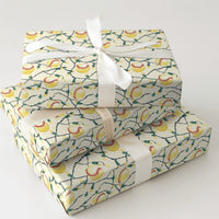Holiday Lights Sport Gift Wrap, Baseball Christmas Wrapping Paper, Baseball Seams Present Paper, Baseball Fan Holiday Gift Wrap Roll