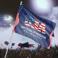 USA 250 Years of Freedom House Flag | Stars and Stripes 1776-2026 Anniversary Design | Weather-Resistant DoubleSided Outdoor Flag | Patriotic Gift for Independence Day