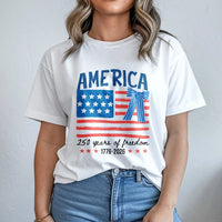 America 250th Anniversary T-Shirt | 250 Years of Freedom 1776-2026 Flag Design | Premium Soft Cotton Unisex Tee | Patriotic Gift for History Lovers