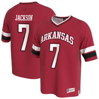 KJ Jackson Arkansas Razorbacks Lightweight Football Fashion Jersey - Cardinal