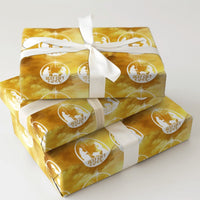 Gold Holy Family Christmas Gift Wrap, Best Present Ever Nativity Wrapping Paper, Religious Star of Bethlehem Present Wrap, Christian Gift Wrap