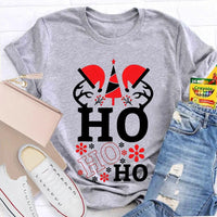 Ho Ho Ho Santa Hat Holiday T-Shirt, Science Teacher Christmas Shirt, Humorous Science Educator Tee, Adorable Chemistry Xmas Present Shirt