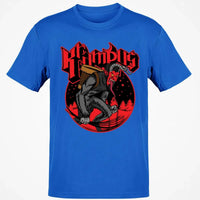 Holiday Folklore Graphic Shirt, Vintage Krampus T-Shirt, Retro Dark Christmas Tee, Creepy Winter Creature Shirt, Gothic Spooky Season Present