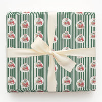 Humorous Sunglasses Santa Gift Wrap, Cocktail Santa Wrapping Paper, Striped Christmas Present Paper, Cool Holiday Wrapping Paper, Retro Party Wrap