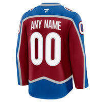 Colorado Avalanche Burgundy Home Premium Custom Jersey