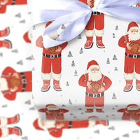 Sporty Christmas Gift Wrap, Basketball Santa Wrapping Paper, Basketball Sneaker Wrapping Paper, Athlete Basketball Gift Wrap, Coach Present