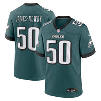 Philadelphia Eagles Keyshawn James-Newby Midnight Green Team Game Jersey