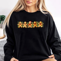 Watercolor Christmas Cookie Sweater, Gingerbread Man Sweatshirt, Adorable Baker Crewneck, Comfy Xmas Foodie Sweatshirt, Teacher Holiday Pullover
