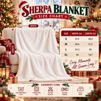 Cranberry Checkerboard Holiday Throw Blanket, Vintage Christmas Patchwork Sherpa Blanket, Farmhouse Christmas Couch Blanket