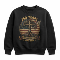 250 Years Faith And Freedom Sweatshirt | 1776-2026 USA Patriotic Cross Design | Premium Cotton-Poly Blend | Unisex Gift For American Patriots
