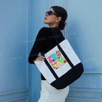 Fri Yay Color-blocked Canvas Bag