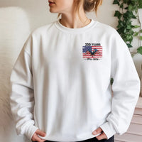 250 Years America Sweatshirt | 1776-2026 Patriotic Eagle Flag Design | Cotton Polyester Blend Comfort | Gift for History Enthusiasts
