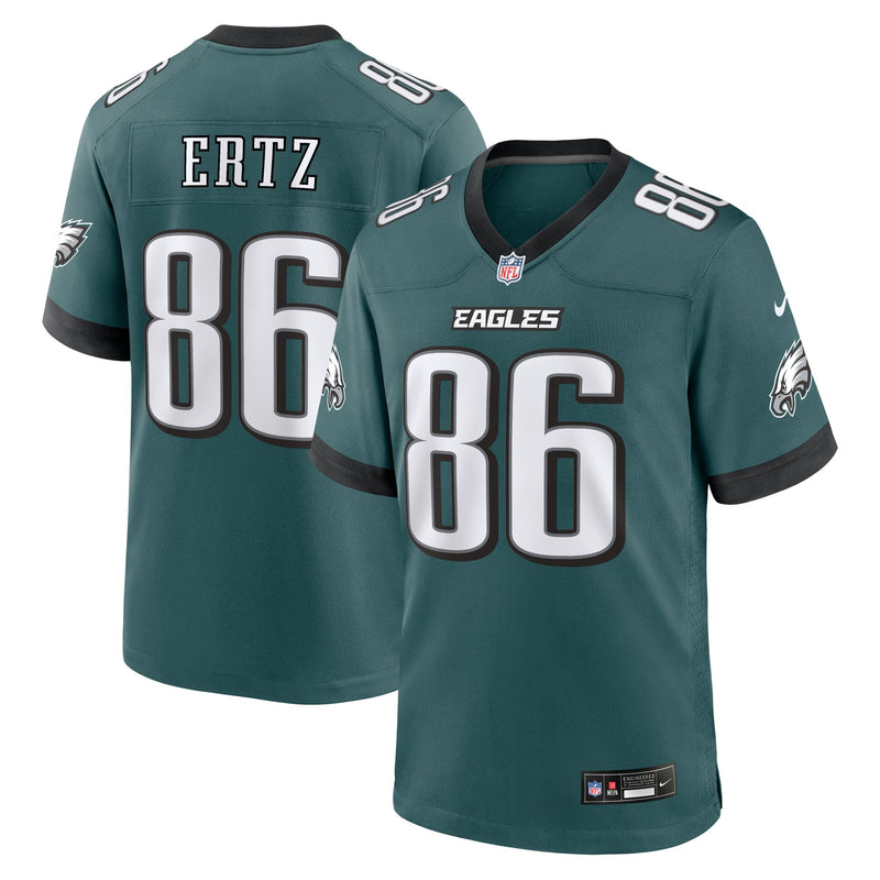 Philadelphia Eagles Zach Ertz Midnight Green Team Game Jersey