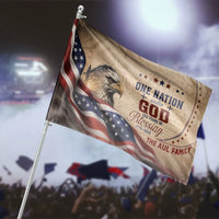 Patriotic Eagle House Flag | One Nation Under God 250 Years Blessing Design | Premium Weather-Resistant Polyester | Gift for Americana Lovers