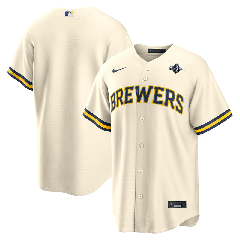 Milwaukee Brewers Cream 2026 World Series Home Replica Jersey