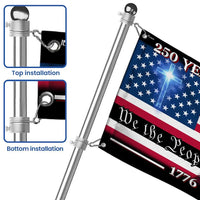 250 Years of Blessing American Flag | We The People 1776-2026 | Double-Sided Polyester | Patriotic Commemorative Garden Flag