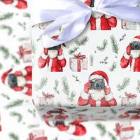Vintage Camera Holiday Gift Wrap, Santa Photographer Christmas Wrapping Paper, Adorable Santa Wrapping Paper, Photography Lover Gift Wrap Roll