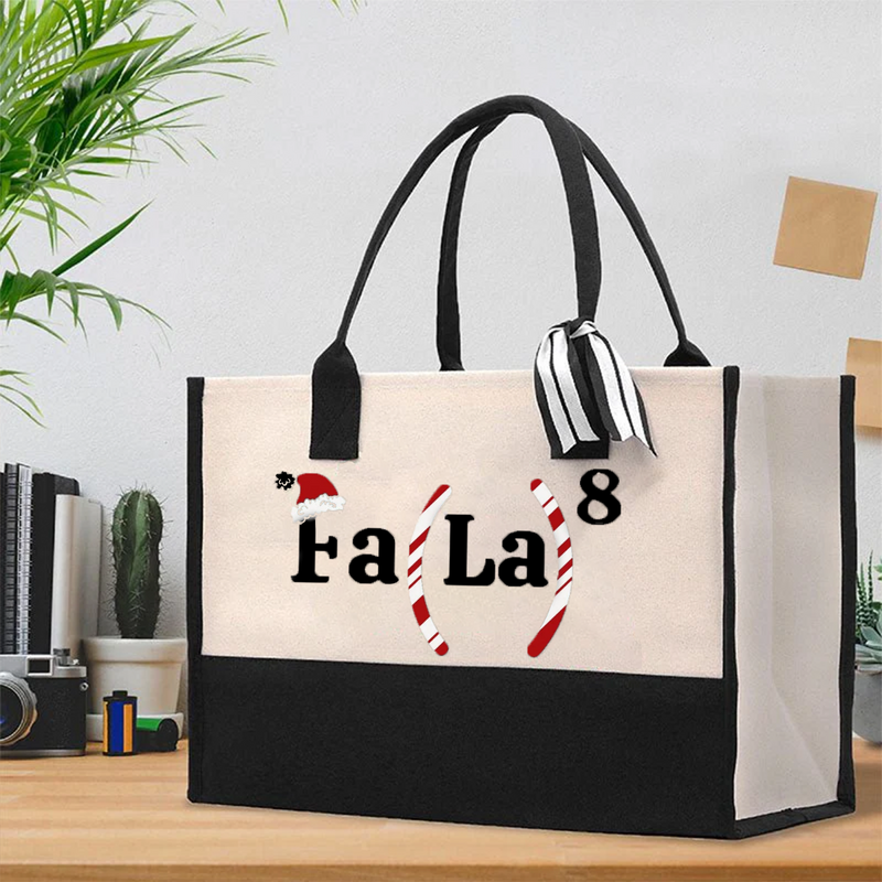 Fa La Math Teacher Cotton Tote Bag