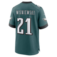 Philadelphia Eagles Cole Wisniewski Midnight Green Team Game Jersey