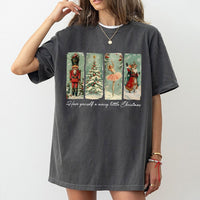 Nutcracker Ballet Shirt, Nutcracker Christmas T-Shirt, Retro Festive Mouse Graphic Tee, Holiday Nutcracker T-Shirt, Xmas Family Apparel Present