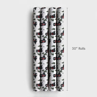 Winter Dog Christmas Gift Wrap, Bernese Mountain Dog Wrapping Paper, Berner Present Paper, Bernese Mountain Dog Gift Wrap, Dog Lover Holiday
