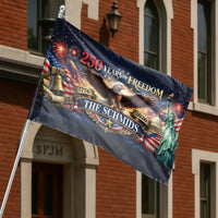 250 Years of Freedom House Flag | Patriotic Eagle and Americana Celebration Design | Premium Double-Sided Weather-Resistant Polyester | Gift for Patriotic Homeowners