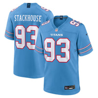 Tennessee Titans Nazir Stackhouse Light Blue Team Game Jersey