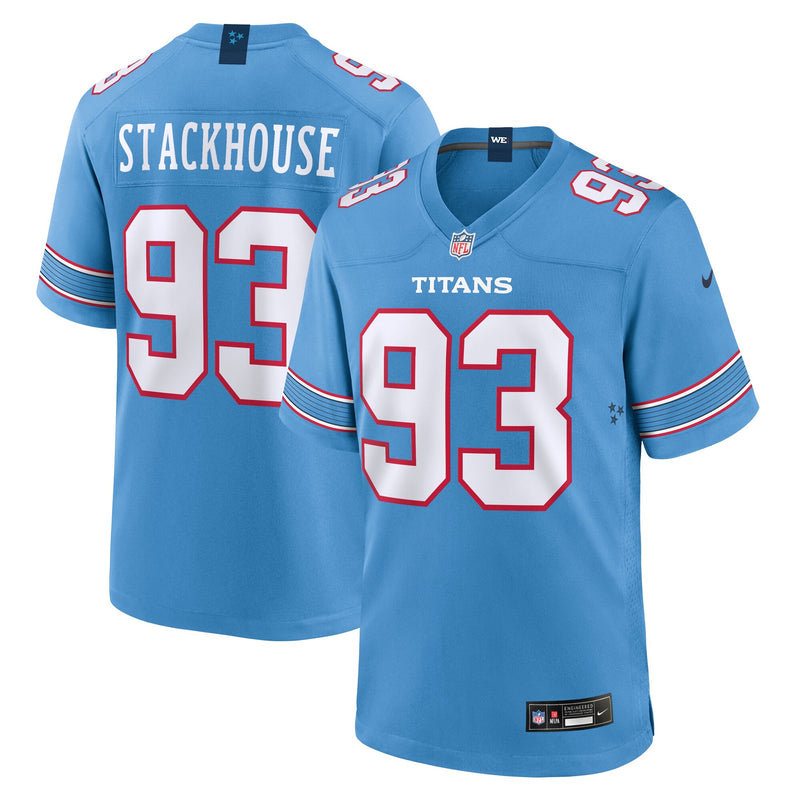 Tennessee Titans Nazir Stackhouse Light Blue Team Game Jersey