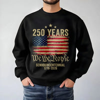 250 Years Semiquincentennial Sweatshirt | 1776-2026 American Flag Design | Premium Cotton Blend | Patriotic Gift for Independence Day Lovers