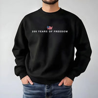 America 250th Anniversary Sweatshirt | 250 Years of Freedom USA Map Design | Premium Cotton Blend | Patriotic Gift for Independence Day
