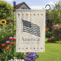 Patriotic America 250 Years Garden Flag | US Semiquincentennial 1776-2026 American Flag Design | Double-Sided Weather-Resistant Polyester | Commemorative Gift for Outdoor Yard Decor