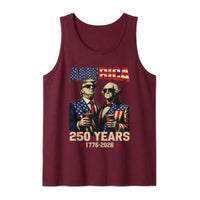 America 250 Years Tank Top | Trump Washington Sunglasses Party Art | Soft Breathable Unisex Fit | Fourth of July Gift for Patriots