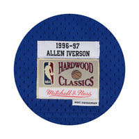 Philadelphia 76ers Allen Iverson 1997 Hardwood Classics Alternate Swingman Jersey - Blue