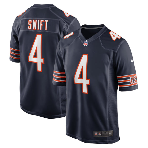 Chicago Bears D'Andre Swift Nike Navy Game Jersey
