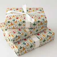 Twelve Days of Christmas Gift Wrap, Nine Ladies Dancing Wrapping Paper, Vintage Ball Gown Wrapping Paper, Festive Holiday Present Wrap