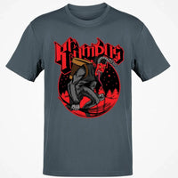 Holiday Folklore Graphic Shirt, Vintage Krampus T-Shirt, Retro Dark Christmas Tee, Creepy Winter Creature Shirt, Gothic Spooky Season Present