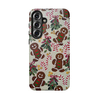 Holiday Candy Cane Samsung Galaxy Case, Gingerbread Man Phone Case, Festive Christmas Tough Phone Cover, Cookie Baker Present