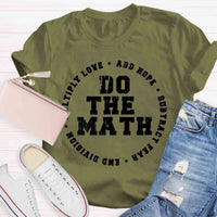 Do The Math Teacher Retro Design T-Shirt