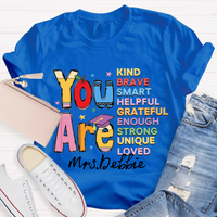 Personalized Name You Are Brave Casual T-Shirt