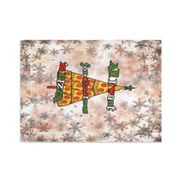 Nico Bielow Holiday Hallway Runner Rug, Christmas Pizza Runner Rug, Humorous Xmas Non-Slip Floor Mat, Festive Kitchen Entryway Carpet