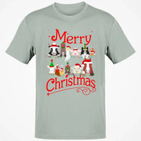 Merry Christmas Graphic Tee, Christmas Is Coming Farm Animals Shirt, Unisex Holiday Season T-Shirt, Adorable Animal Lover Christmas T-Shirt