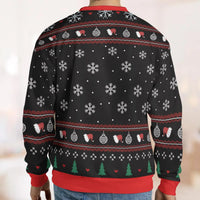Humorous Sarcastic Holiday Sweater, Kiss My Mistletoe Ugly Christmas Sweatshirt, Retro Adult Xmas Crewneck, Holiday Party Pullover